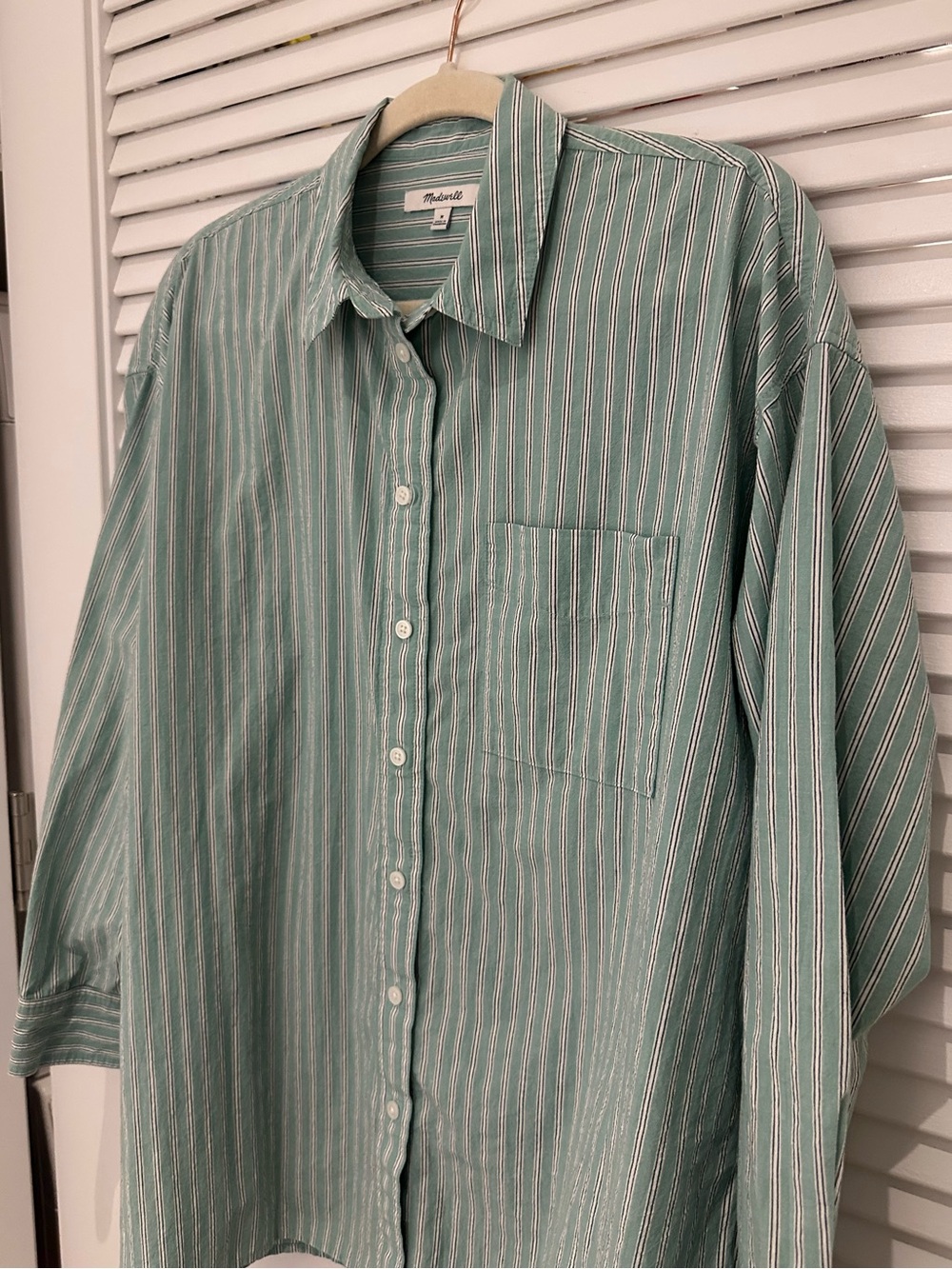 Madewell Signature Poplin Oversized Shirt - Picture 6 of 11